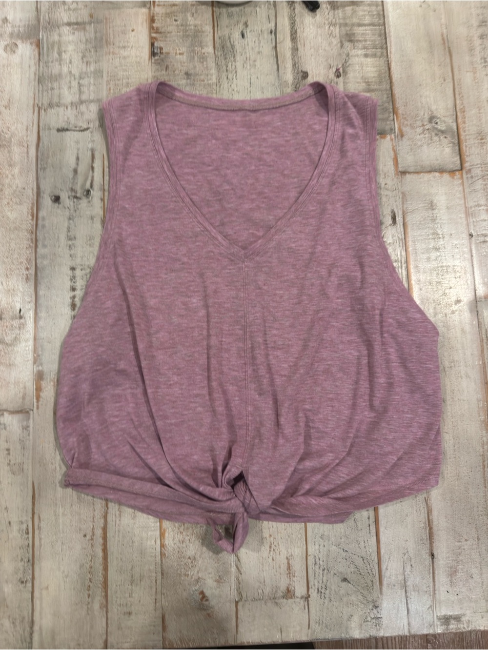lululemon athletica Sleeveless V-Neck Tie Front Tank - Mauve